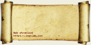 Hana Mošorinac vizit kartica